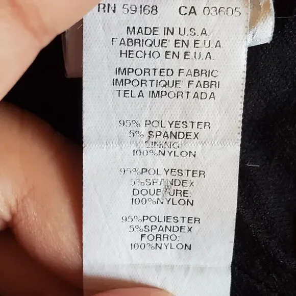 Karen Kane Dress‎ Sleeveless Lined Geometric Design Womens Sz M Black And White - Picture 11 of 12